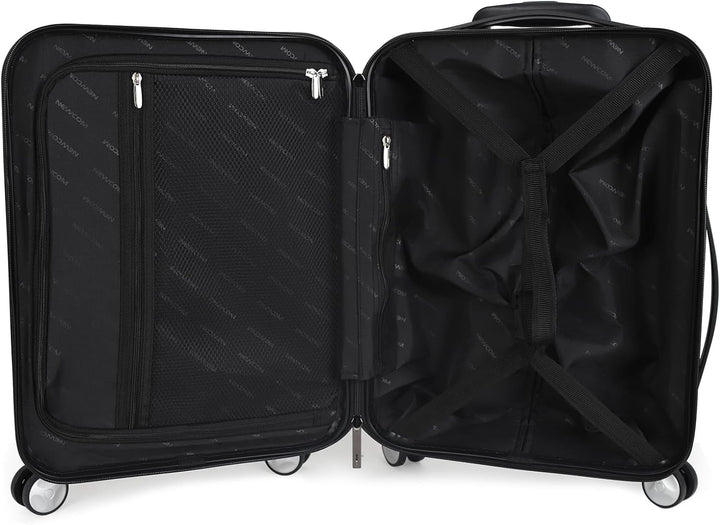 Cooleben NEWCOM Handgepäck Koffer aus umweltfreundlichem RPET-Material, Reisekoffer mit TSA-Schloss,