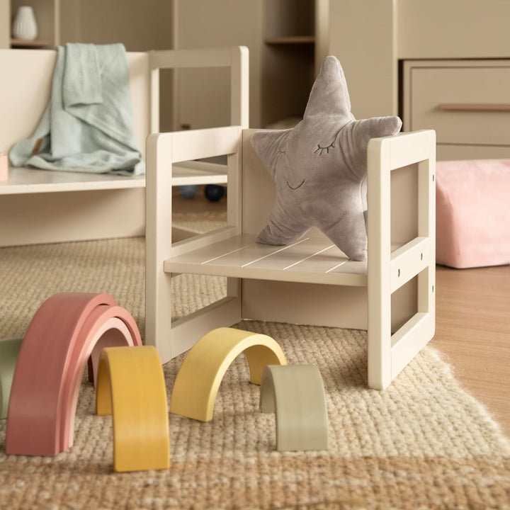 roba Sitzhocker für Kinder im Landhausstil - Wendehocker & Stuhl mit 3 Sitzhöhen - Multifunktionaler