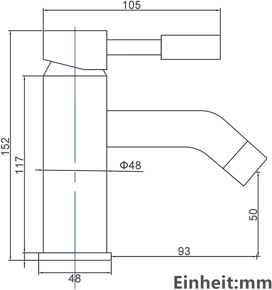 Chrom Badezimmer Wasserhahn Armatur für Waschbecken Chrom normal, Chrom normal