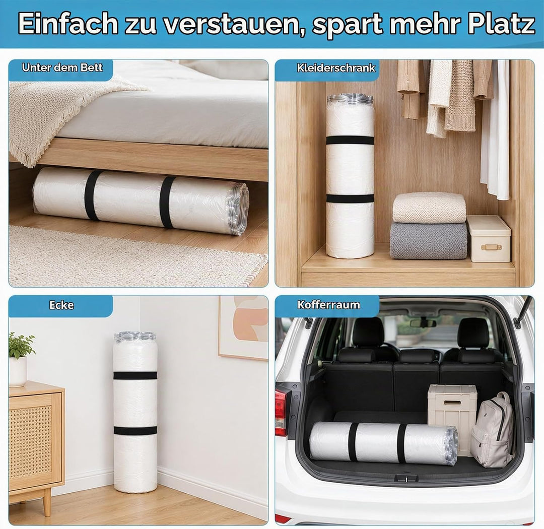 Extra grosse Vakuum-Aufbewahrungsbeutel, wasserdicht, verschliessbar, Vakuumversiegelung, Matratzent