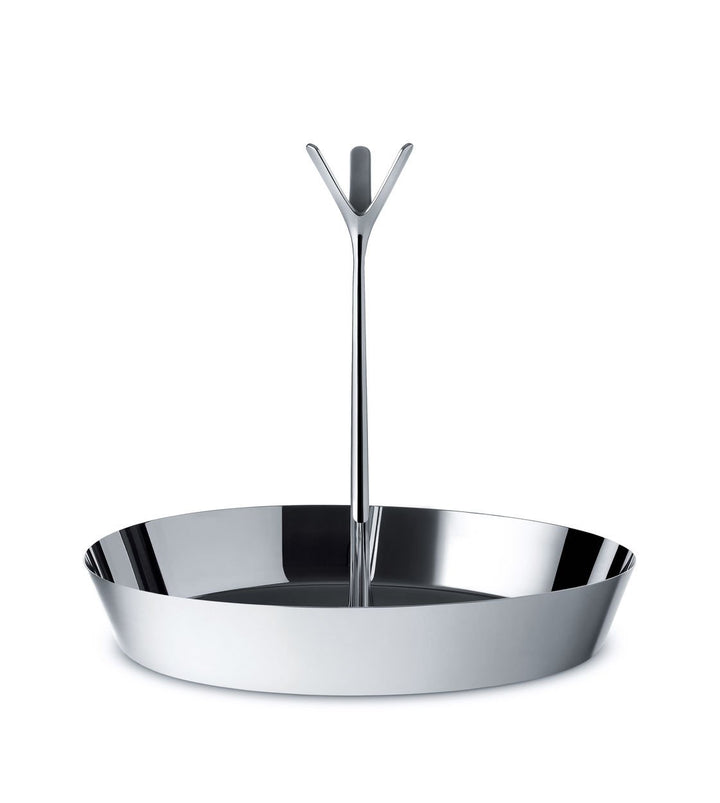 Alessi GIA19 Tutti Frutti Obstschale - Edelstahl 18/10 Glänzend poliert. Ø 29.5 cm Silber, Silber