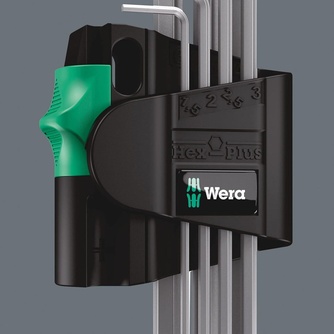 Wera 950 PKL/7B SM Magnet Winkelschlüsselsatz, metrisch, gestellverchromt, 7-teilig, 05022101001
