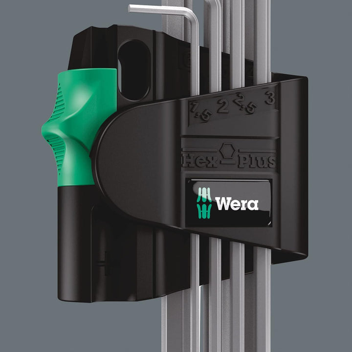 Wera 950 PKL/7B SM Magnet Winkelschlüsselsatz, metrisch, gestellverchromt, 7-teilig, 05022101001