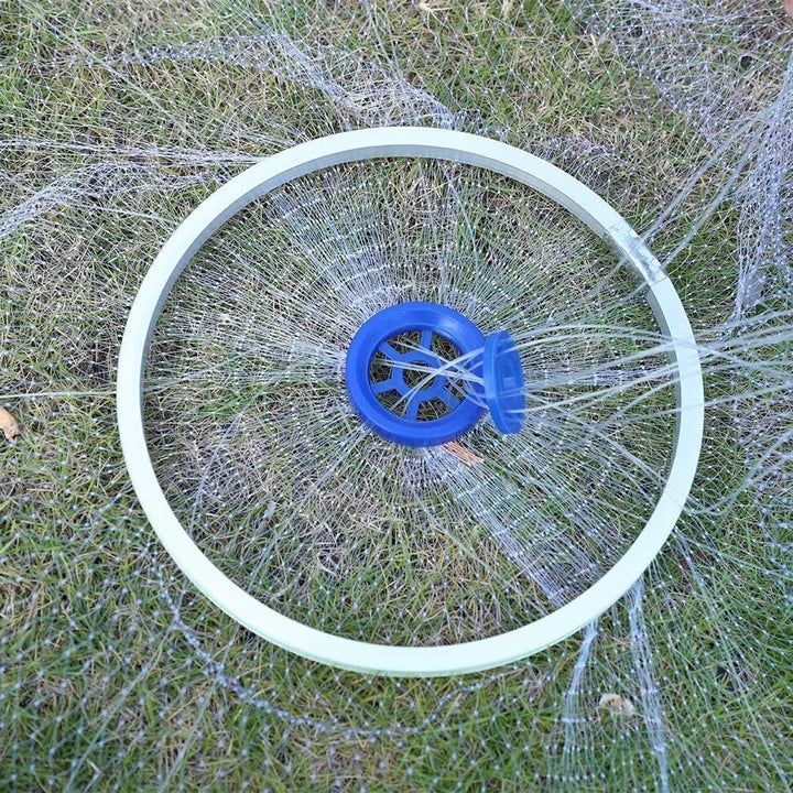 Cocoarm Fischernetz Hand Überwurf Angelnetz aus Nylon Angeln Net Tragbares Erweiterbar Nylon Mesh Ne
