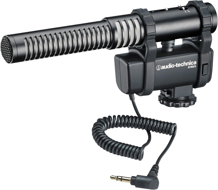 Audio-Technica AT8024 Stereo/Mono Mikrofon für Kameras, Schwarz