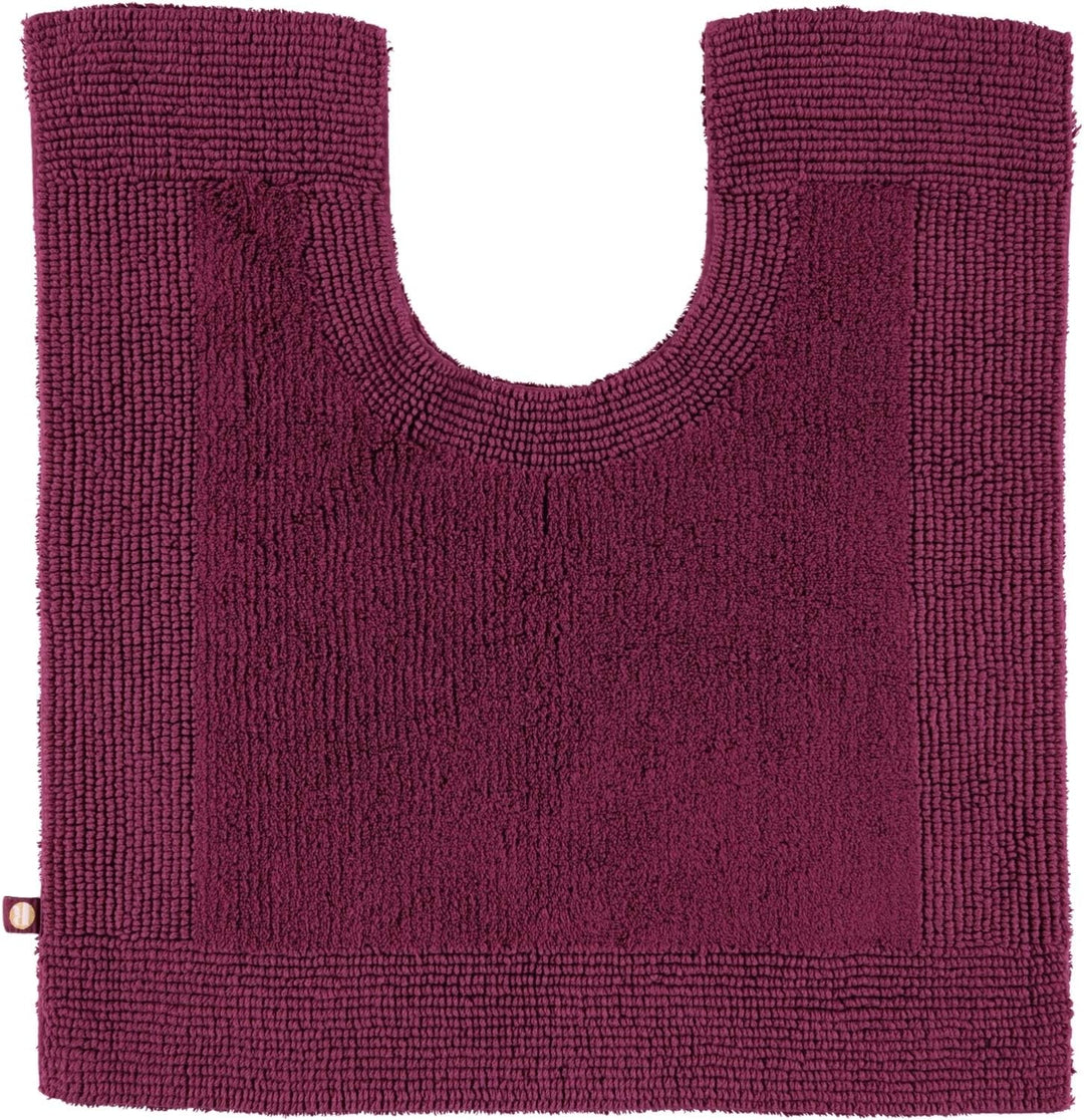 RHOMTUFT Prestige Badteppich 237 Brombeer, 60 x 60 cm WC-Vorleger mit Ausschnitt 60 x 60 cm WC-Vorle