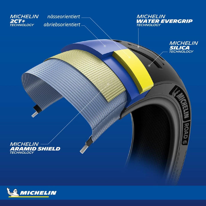 MICHELIN Road 6 Motorradreifen 150/70ZR17 (69W) Hinterrad
