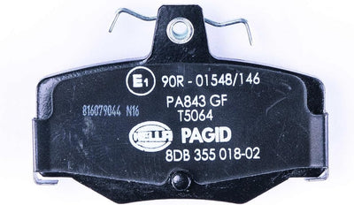 HELLA PAGID 8DB 355 018-021 Bremsbelagsatz - T5064 - Dicke/Stärke: 15.6mm - Bremssystem: Lucas - nic