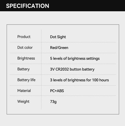 TTARTISAN Kamera Dot Sight für Telefotografie geringes Gewicht mit Kaltschuhhalterung (ohne CR2032-B