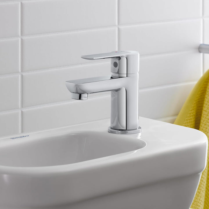 Duravit D-Code Waschtischarmatur, Grösse S (Auslauf Höhe 125 mm), energiesparende Waschbecken Armatu