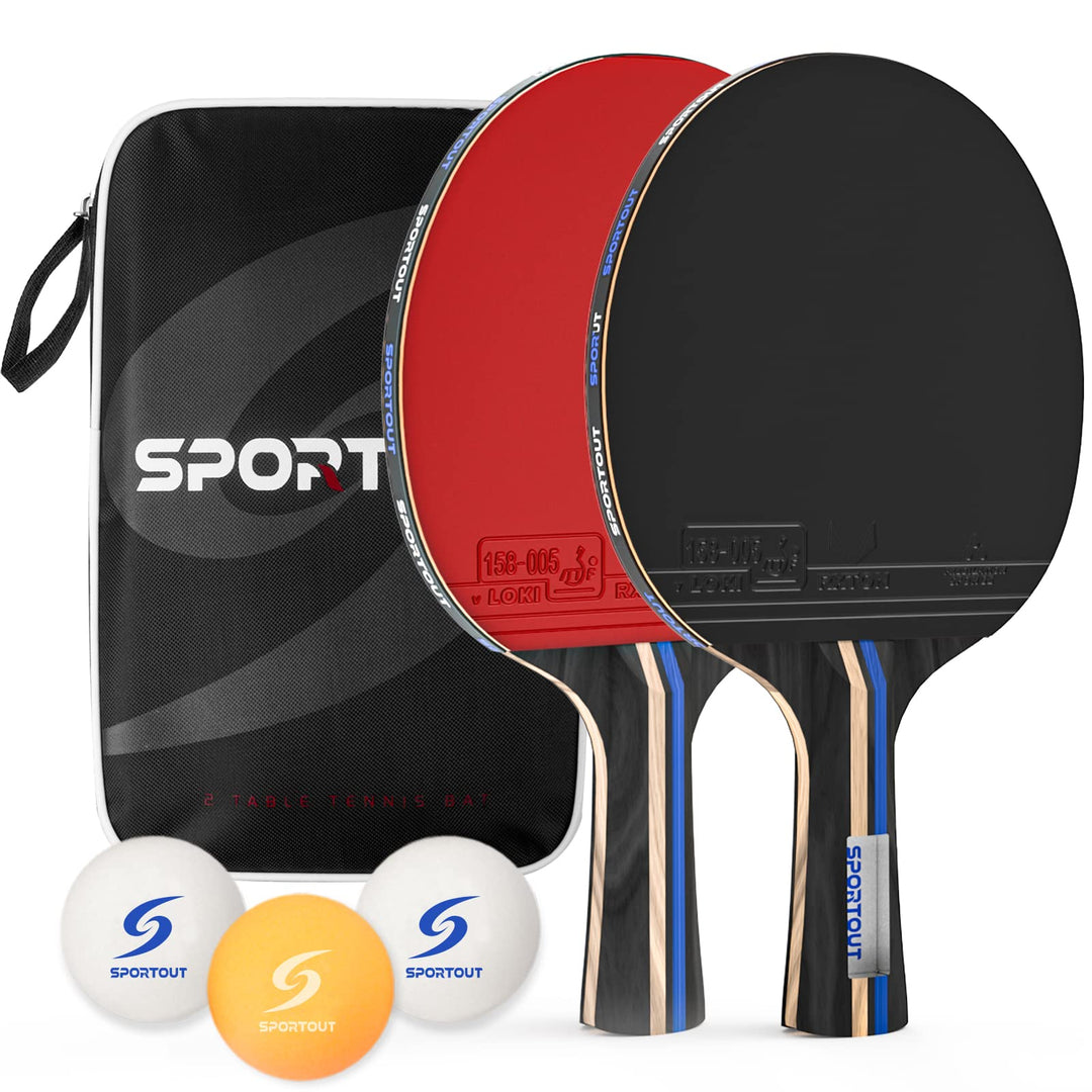 Tischtennisschläger,Hochleistungs-Tischtennis Set | Premium Tischtennisschlaeger, 3-Sterne-Tischtenn