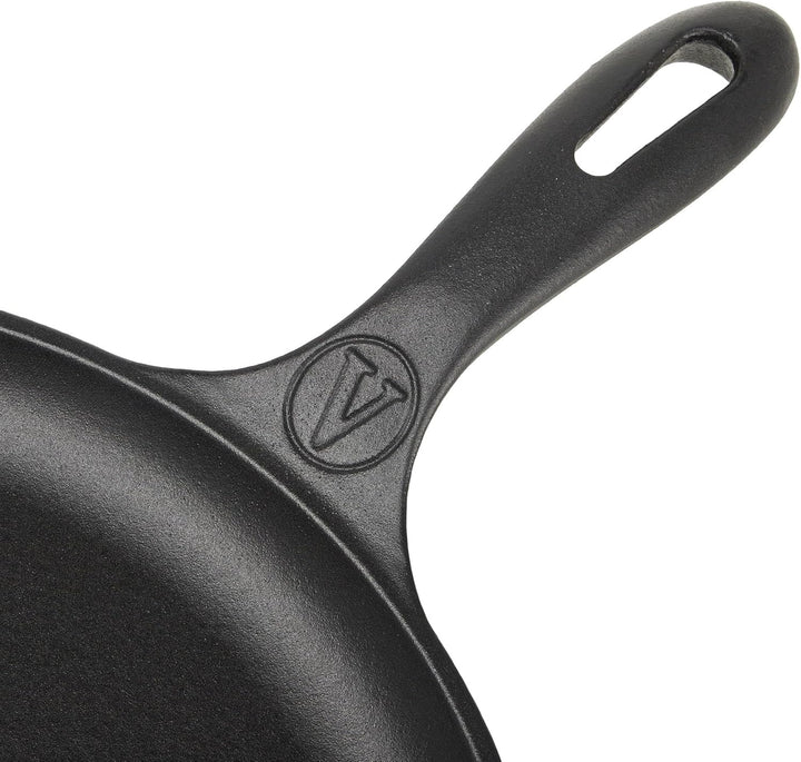 VICTORIA Grillpfanne Emaillierte Gusseisen Comal Pizza-Pfanne 30cm, Omeletts, Induktion, Feuer, Gril