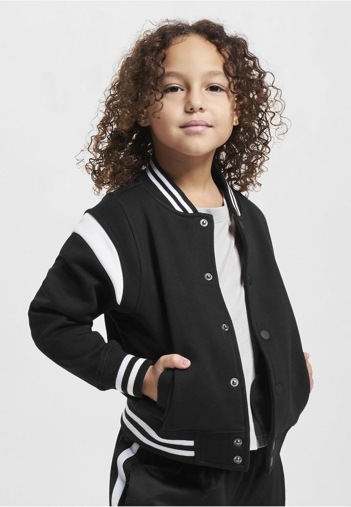 Urban Classics Boys Inset College Sweat Jacket, College Jacke für Jungen, erhältlich in vielen versc