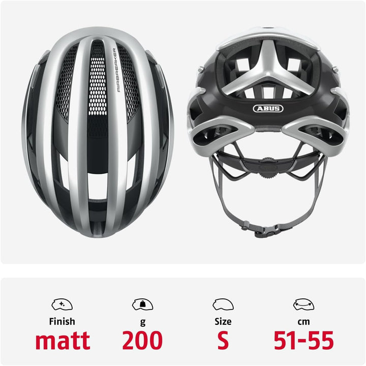 ABUS Rennradhelm AirBreaker - High-End Fahrradhelm für den professionellen Radsport - für Jugendlich