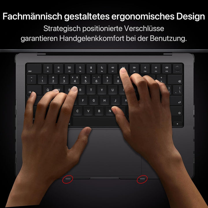 Soonjet für MacBook Pro 14 Hülle (2024-2021) M4-M1 Pro/Max Farbe Passend A3112 A3185 A3401 A2992 A29