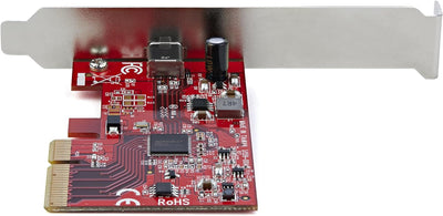 StarTech.com 1-Port USB-C PCIe Adapter - USB-C SuperSpeed 20 Gbit/s PCI Express 3.0 x4 Host Controll