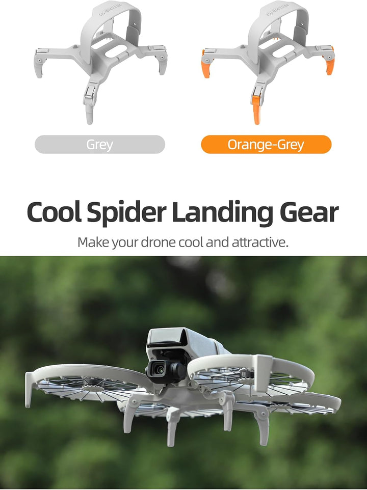 Faltbare Spider Landewerk Verlängerung & Schutz Kompatibel für DJI FLIP Drohnen - Tragbares höhenver