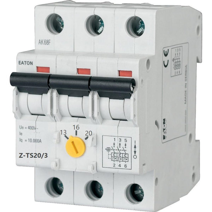 Eaton Z-TS20/3 Tarifschalter 20 A 3-polig 13-20 A Leistungsschalter Motorschutz 266857