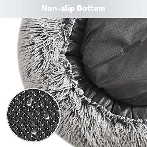 Western Home Hundebett rund Katzenbett Hundekissen Flauschig Katzenkissen Weich katzenkorb Donut Plü