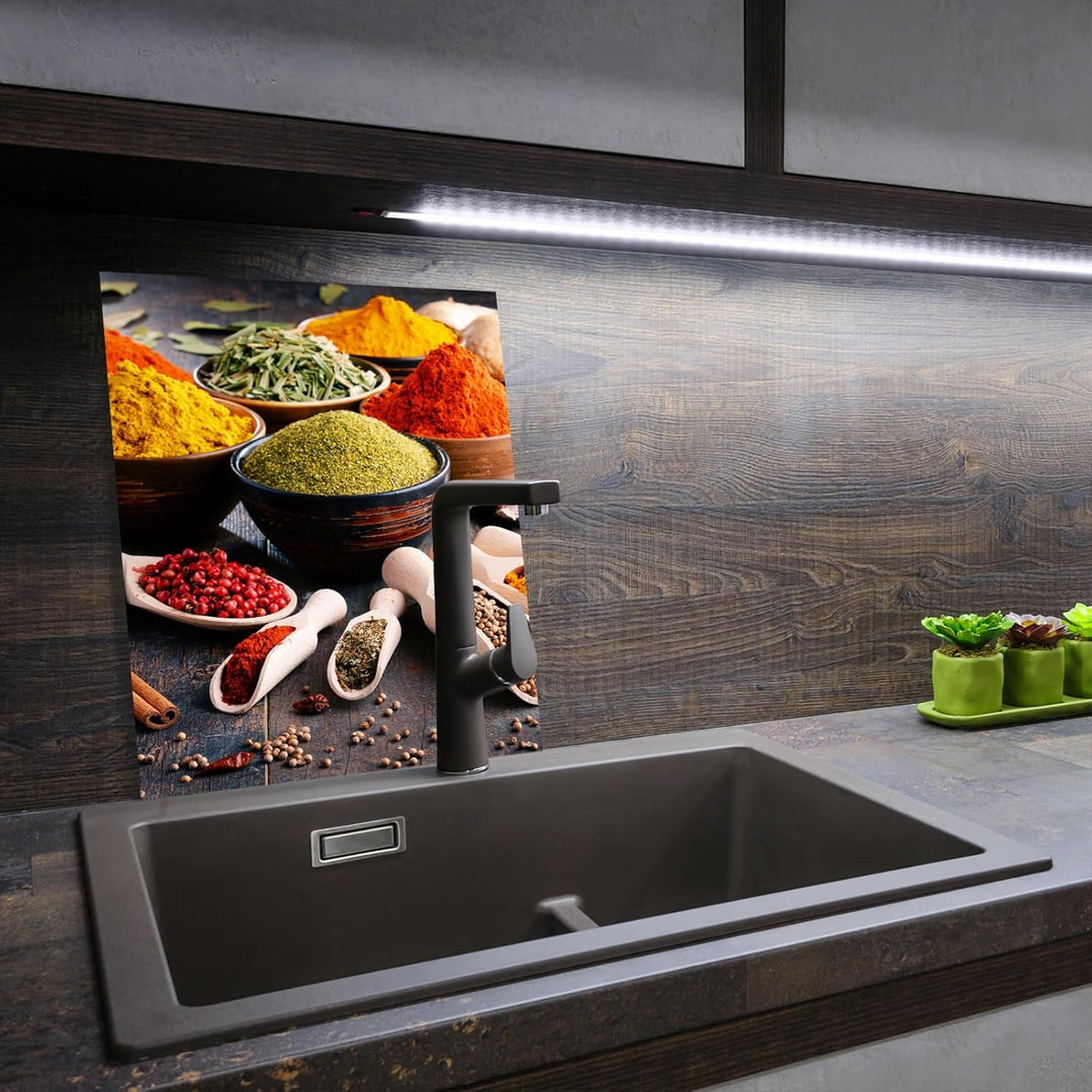 SMTDeco Herdabdeckplatte 30×40 cm – Mehr Arbeitsfläche, Spritzschutz & Schneidebrett – ESG Glas, kra