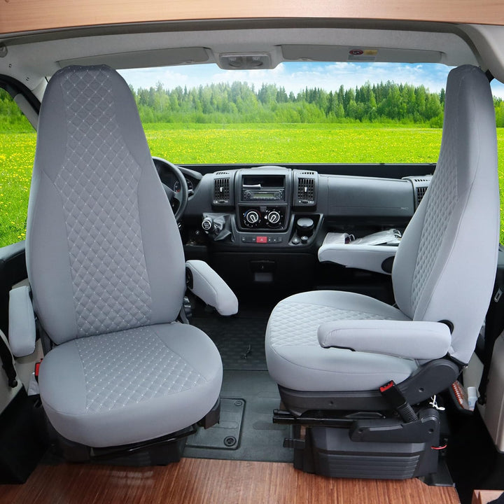 BREMER SITZBEZÜGE Mass Piloten Schonbezüge Sitzbezüge kompatibel mit Wohnmobil Camper Hymer Ducato W