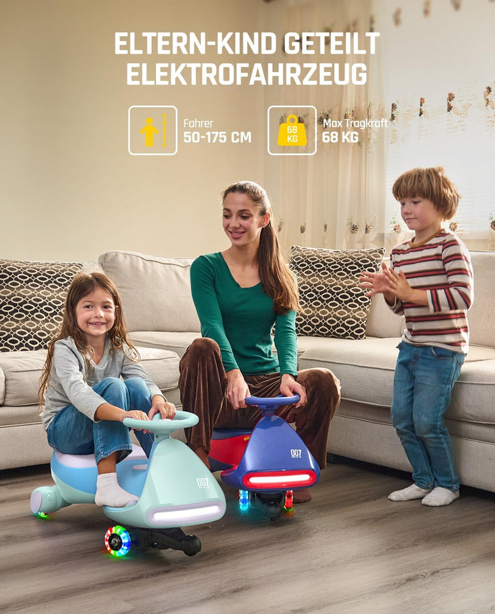 FanttikRide N7 Pro Kinder Elektroauto, Rutschauto mit Pedal, Typ C aufladbar Batterie Kinder Auto, 2