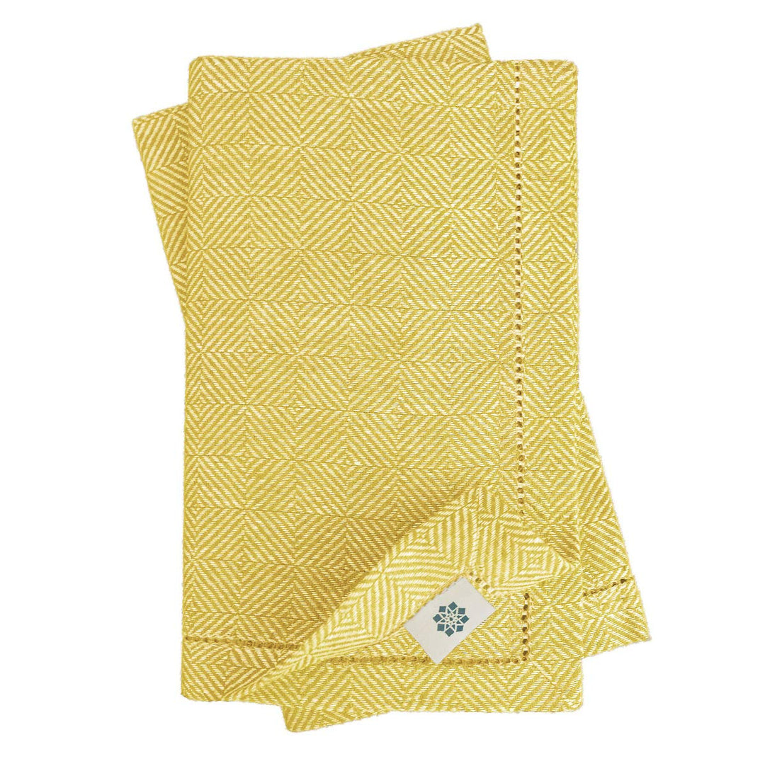 Linen & Cotton Qualität 4 x Stoffservietten Servietten Stoff Leinenservietten Scandi mit Hohlsaum -1
