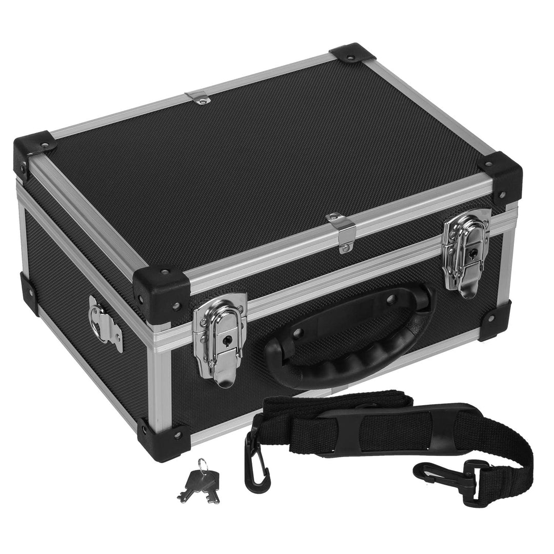 anndora Werkzeugkoffer 70106 Aluminium Rahmen Koffer - Werkzeugkiste 32,5 x 25,5 x 17,5 cm mit Neopr