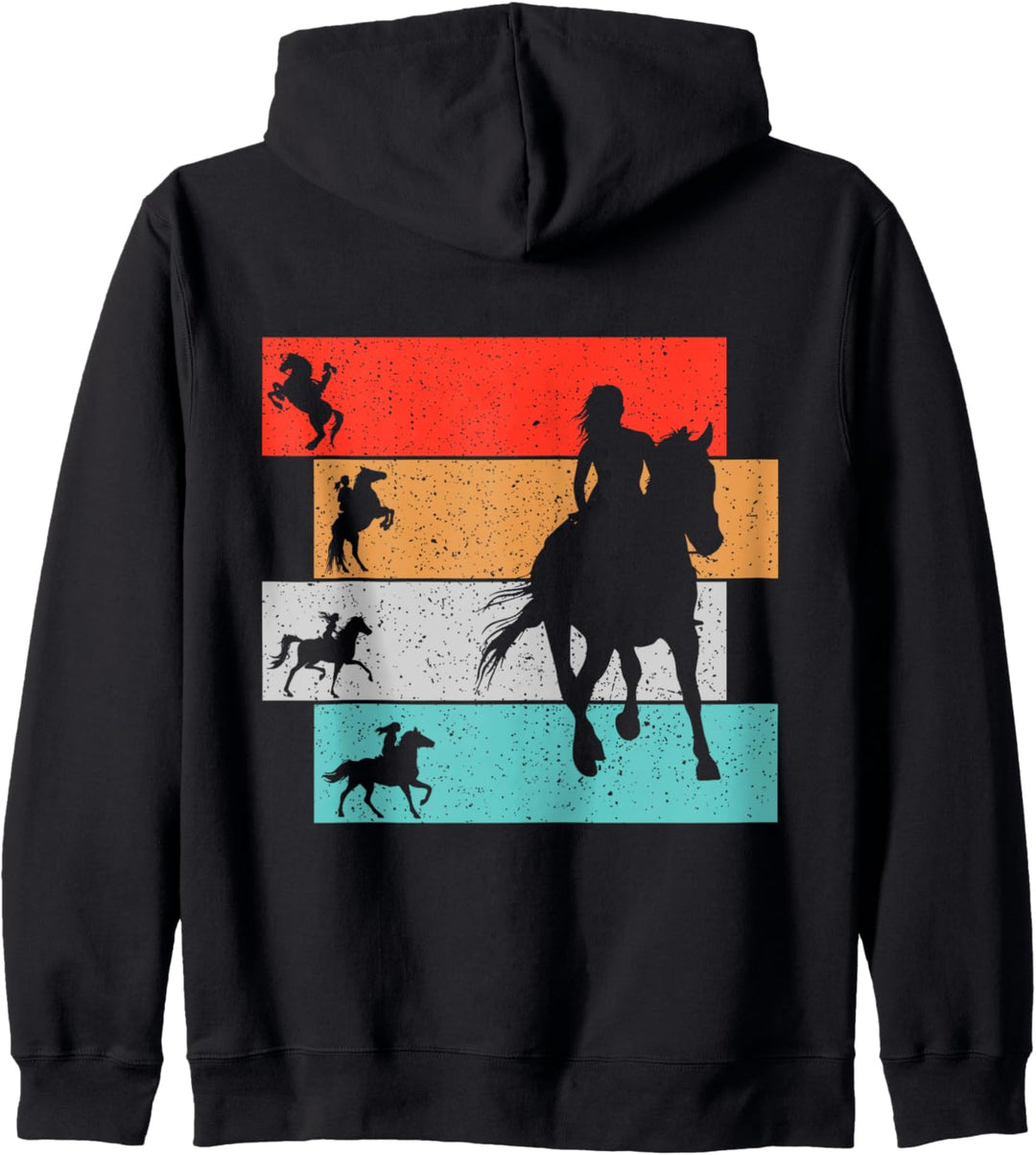 Pferde Reiterin Mädchen Reiten Damen Kinder Pferd Kapuzenjacke