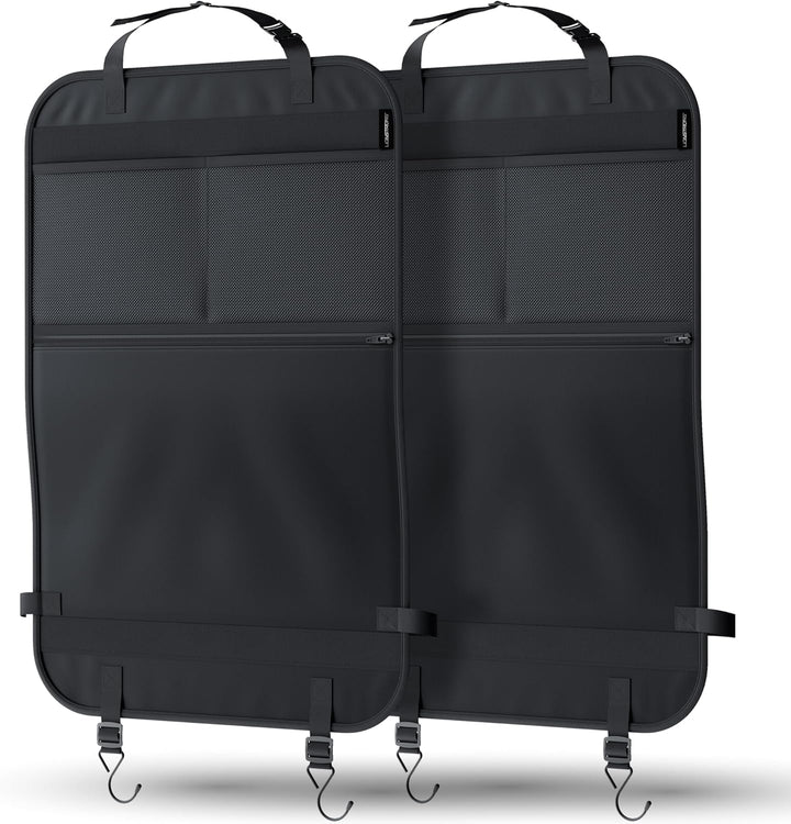LIONSTRONG® Auto Organizer Kinder Rücksitz schwarz [WASSERDICHT] - Rückenlehnenschutz Auto Kinder un
