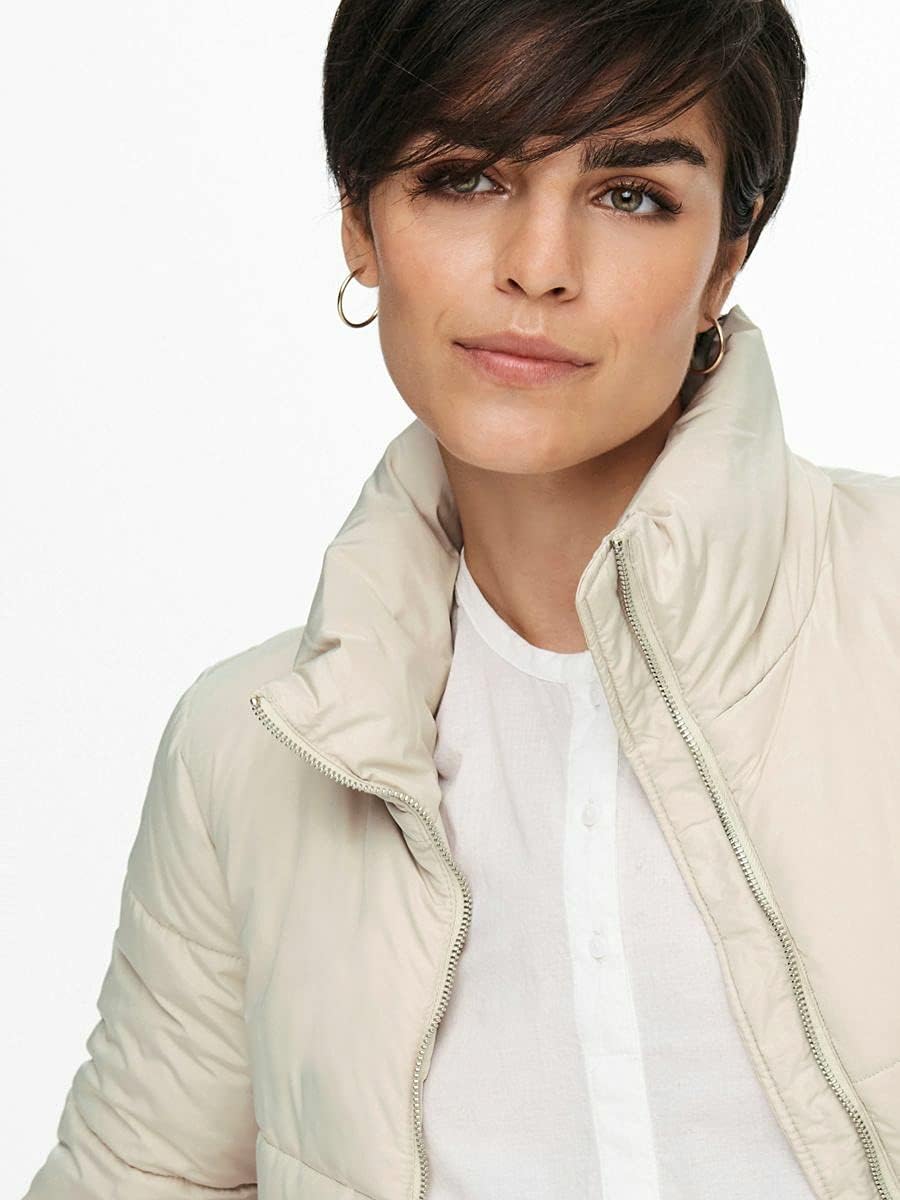 JACQUELINE de YONG Female Daunenjacke JDYNEWERICA Daunenjacke, Moonbeam/Detail:silver Zipper