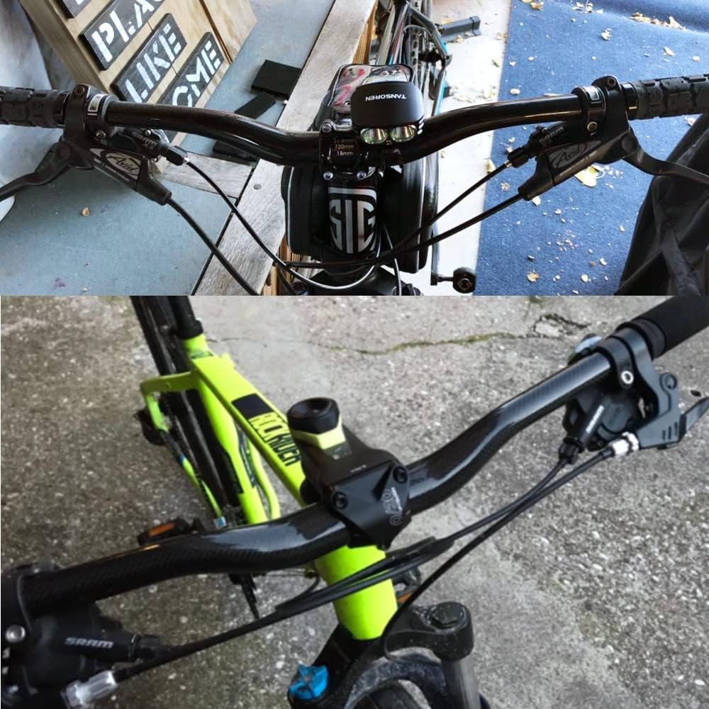 RXL SL 1-1/4"carbon lenker flatbar carbon mtb lenker mountainbike 3K glänzend 760mm Kein Logo 3K glä