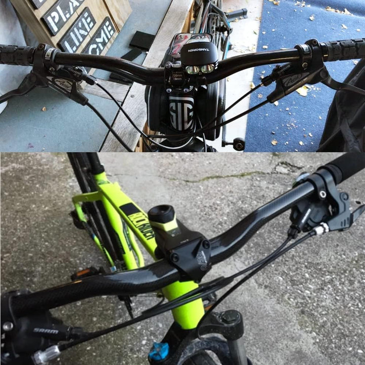RXL SL 1-1/4"carbon lenker flatbar carbon mtb lenker mountainbike 3K glänzend 760mm Kein Logo 3K glä