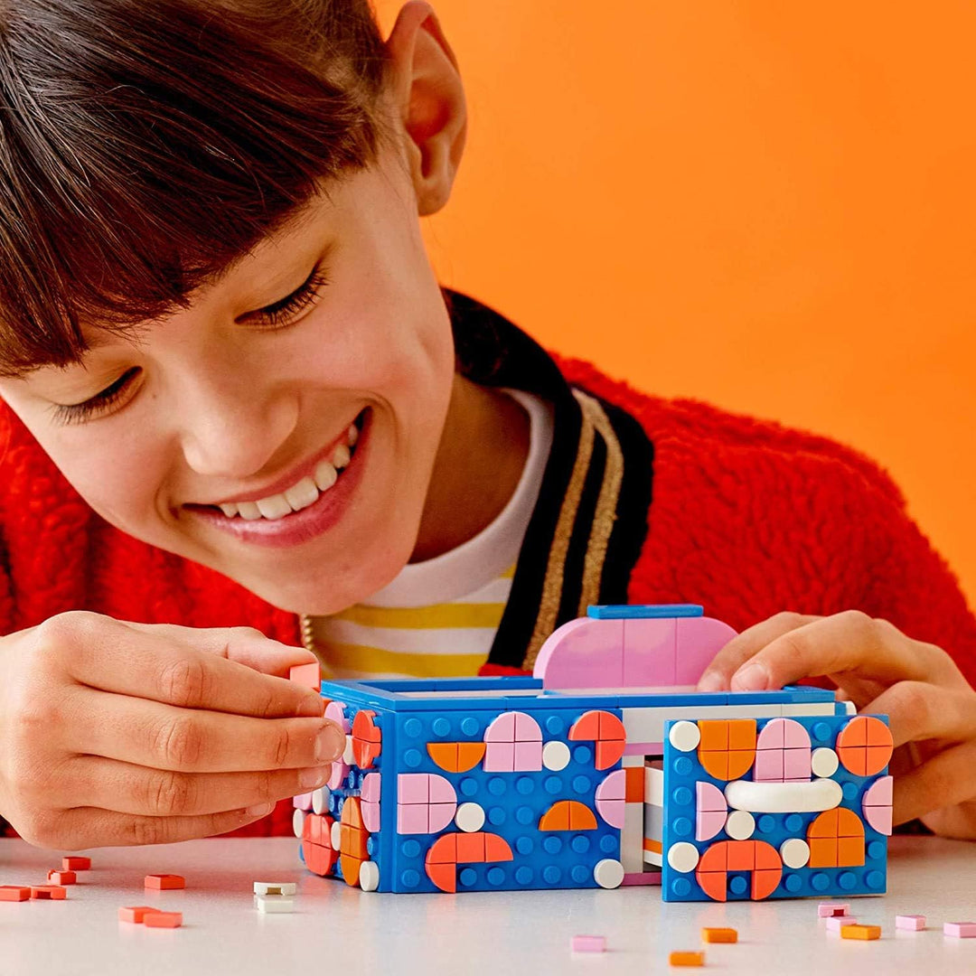 LEGO DOTS Desk Organizer 41907 DIY Craft Decorations Kit for Kids who Like Designing and Redesigning
