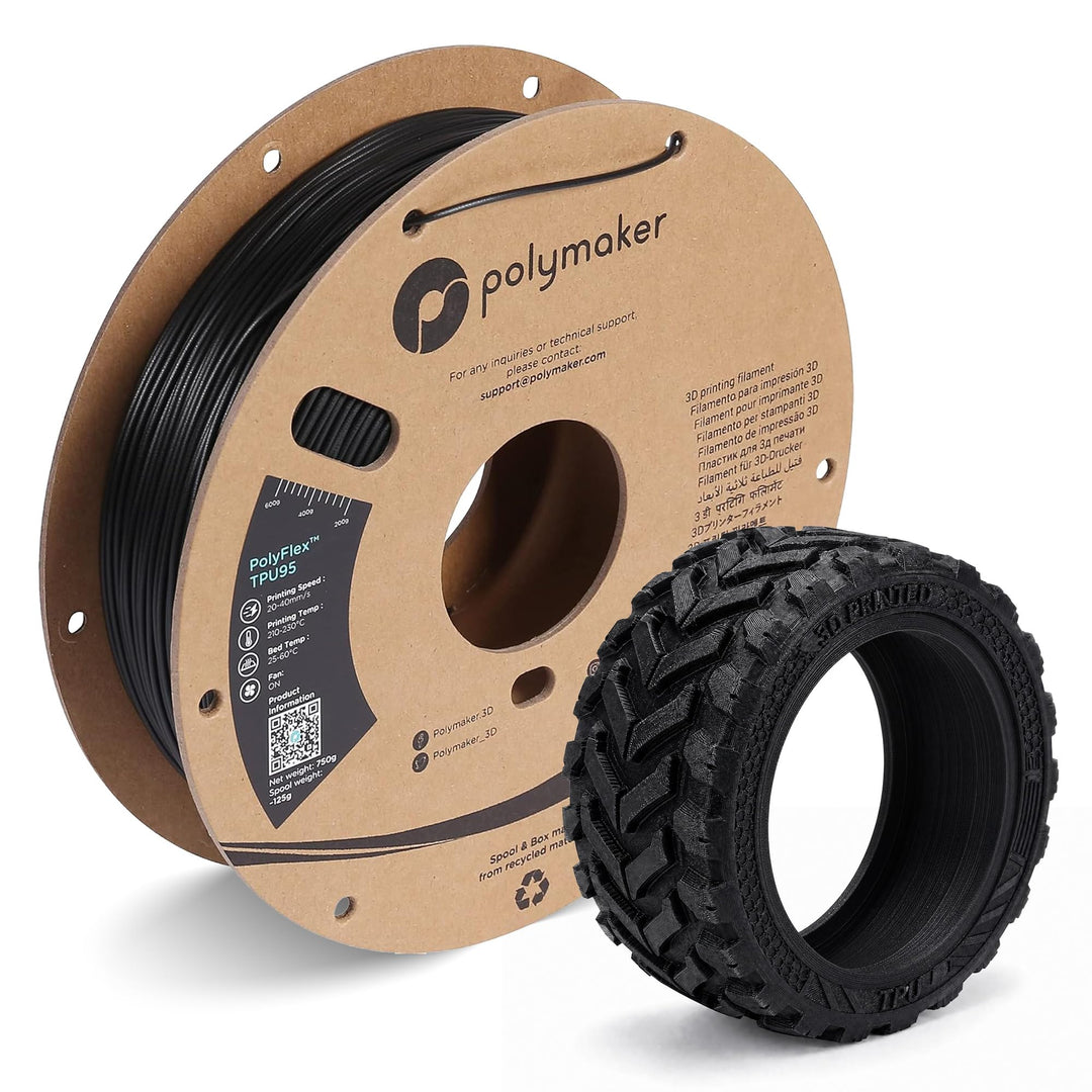 Polymaker PolyFlex TPU-95A Schwarz - 1,75mm - 750g