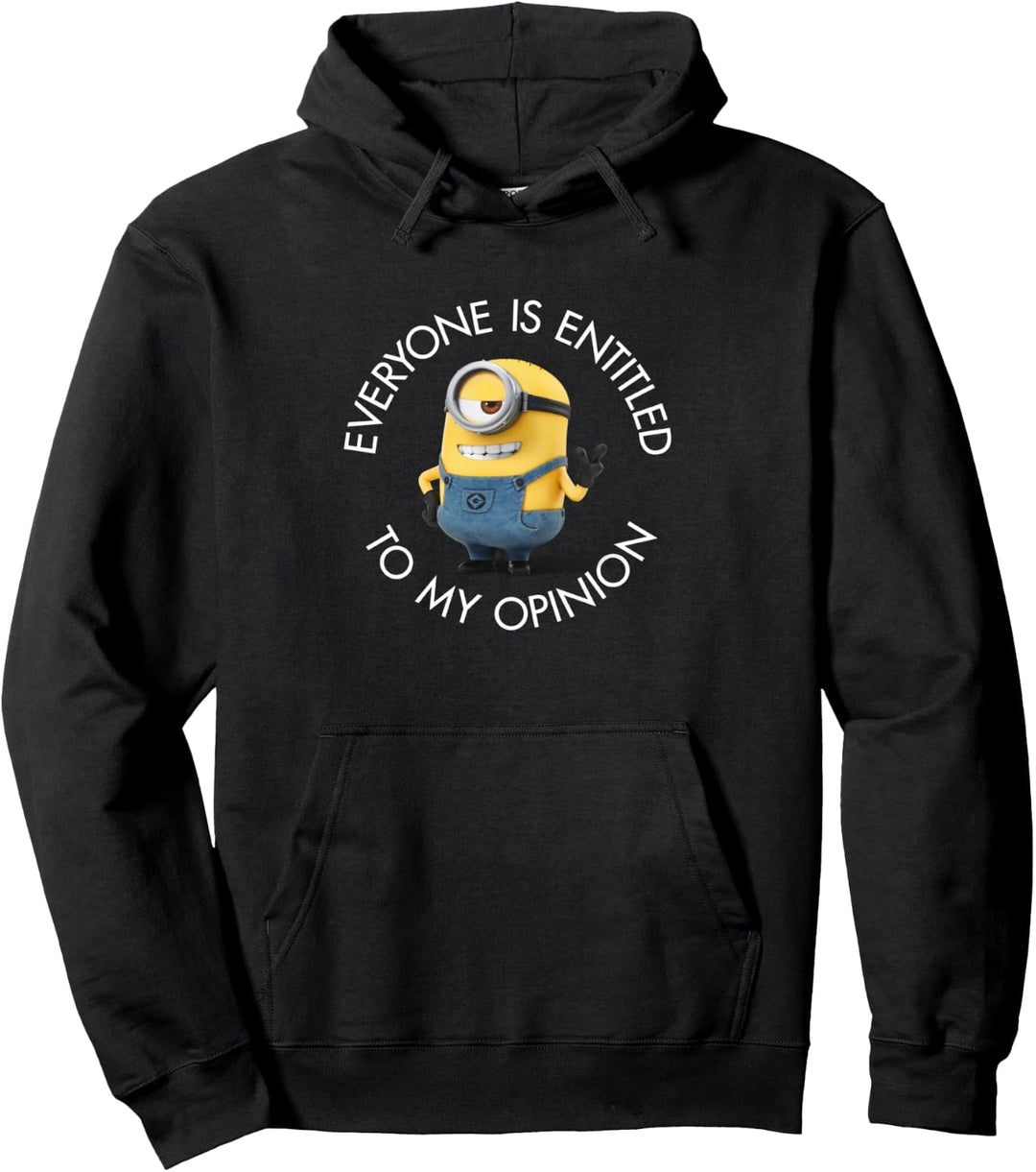 Despicable Me Minions Carl Everyone Entitled To My Opinion Pullover Hoodie