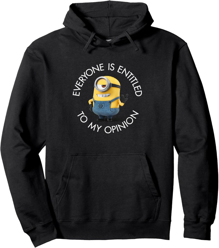 Despicable Me Minions Carl Everyone Entitled To My Opinion Pullover Hoodie