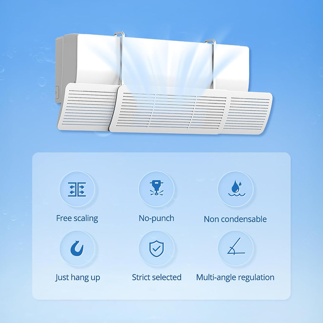 Windabweiser für Klimaanlagen Universal für Wand-Klimaanlagen Deflektor Klimaanlage Verstellbar für