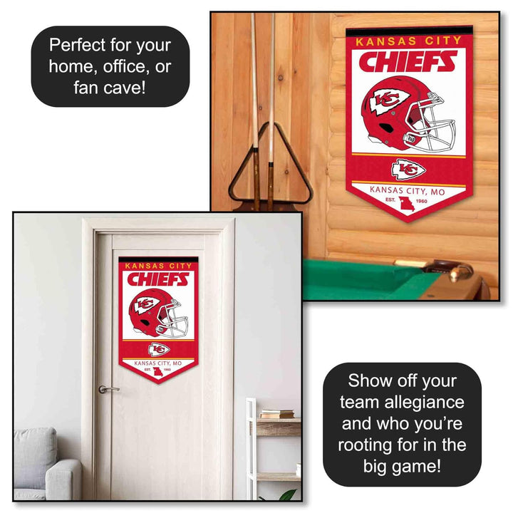 Kansas City Chiefs Heritage History Banner Wimpel