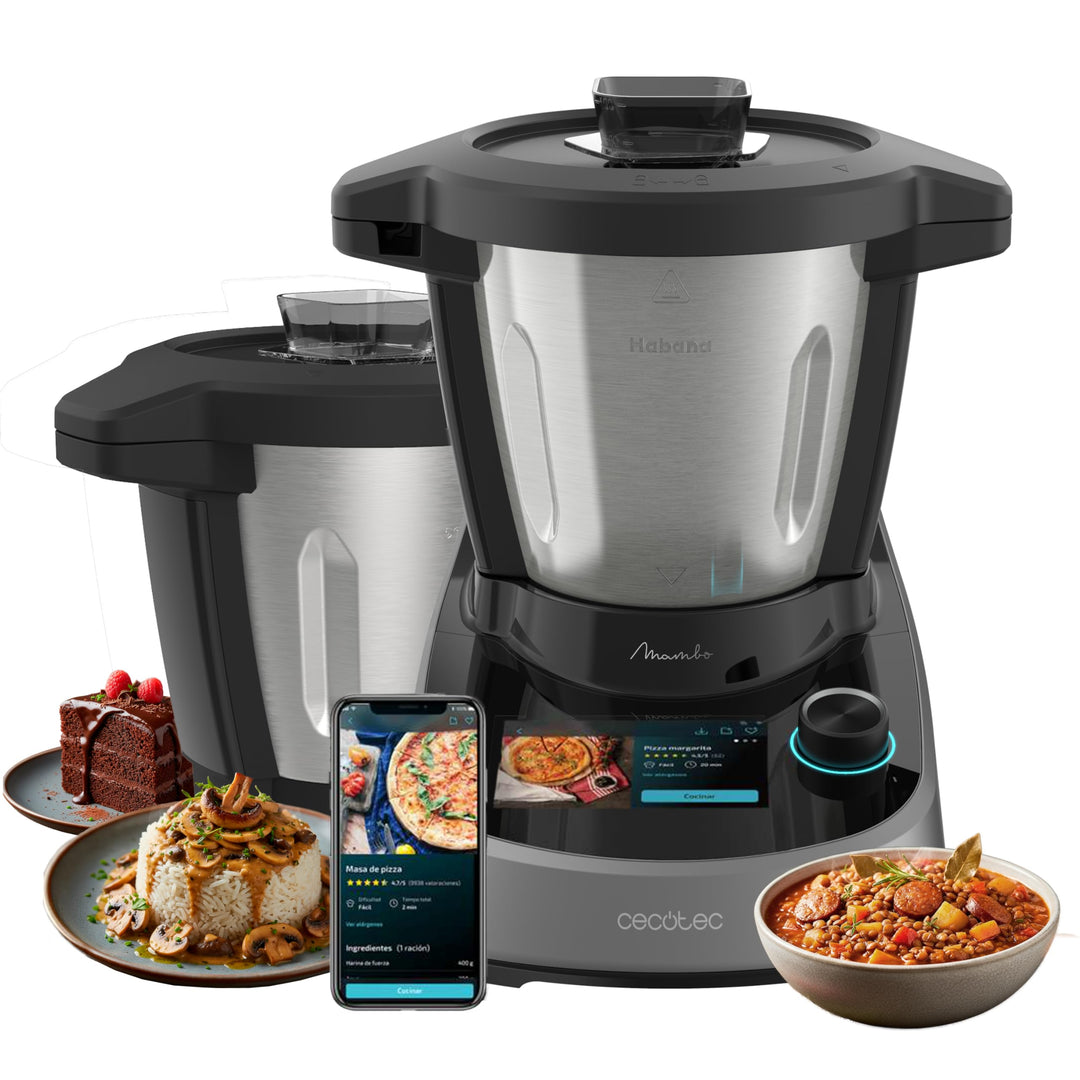 Cecotec Multifunktionale Küchenmaschine mit Lebensmittelspender Mambo Touch mit Habana Pro Kanne. 37