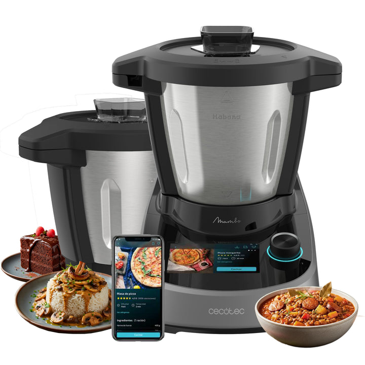 Cecotec Multifunktionale Küchenmaschine mit Lebensmittelspender Mambo Touch mit Habana Pro Kanne. 37