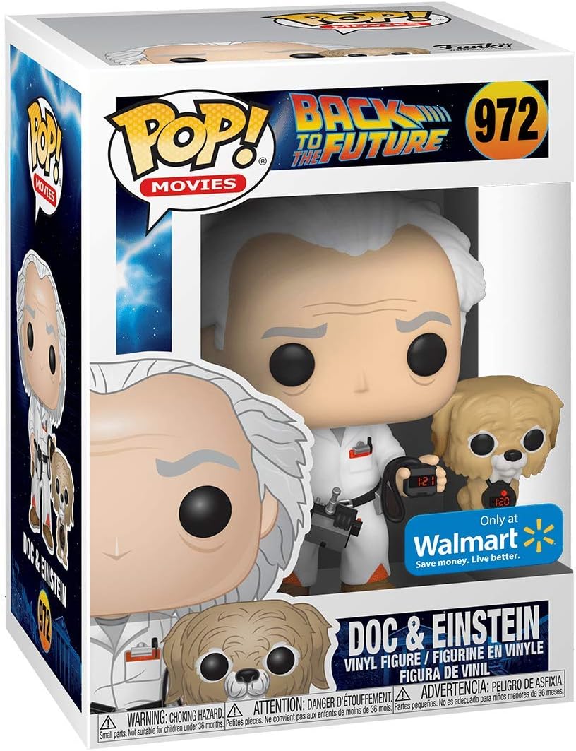 Funko Pop! Back To The Future Doc &amp; Einstein Walmart Exklusive Vinyl-Figur