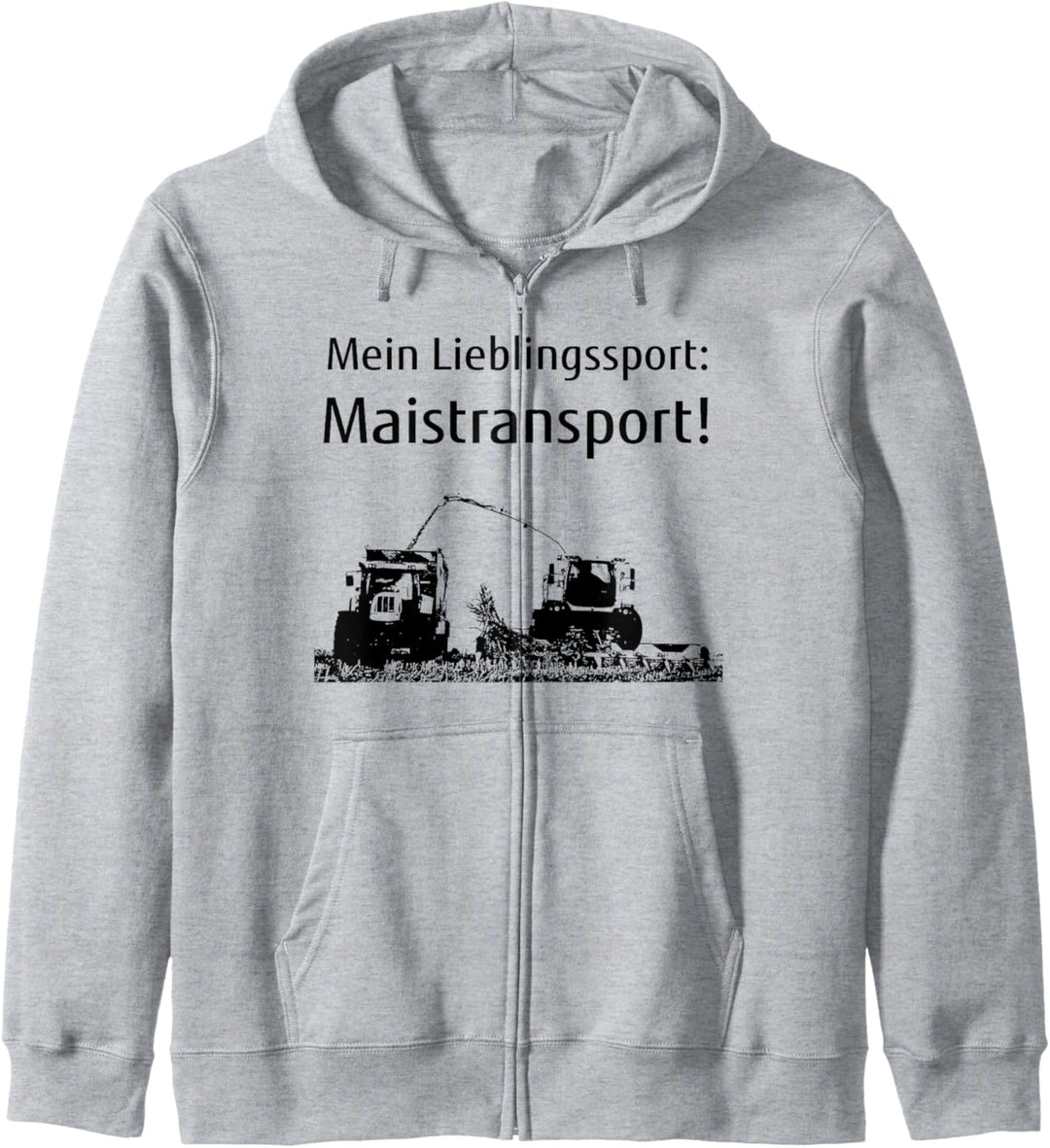 Mais häckseln Landwirt Bauer Lohner Traktor Maistransport Kapuzenjacke