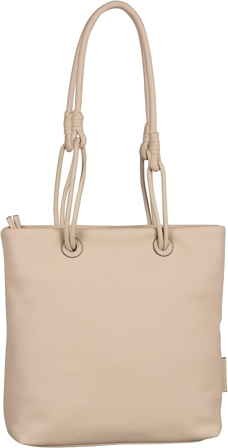 TOM TAILOR Damen Olivia Shopper mit Reisverschluss Beige, Beige