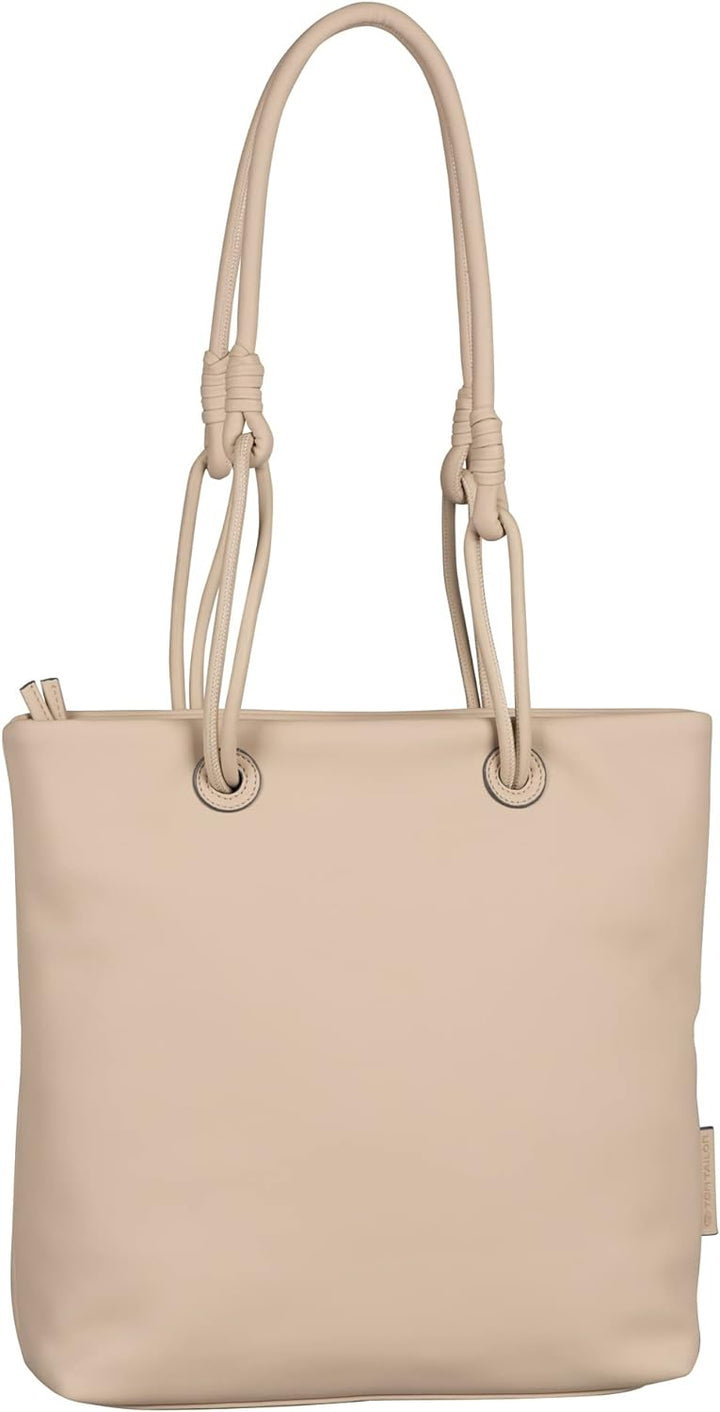 TOM TAILOR Damen Olivia Shopper mit Reisverschluss Beige, Beige