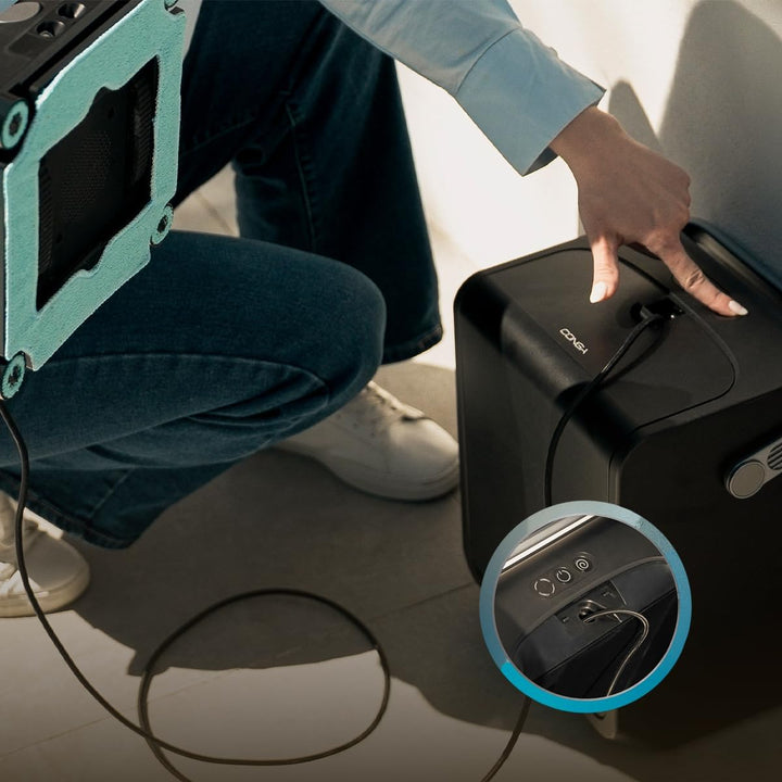 Cecotec Fensterputzroboter Conga Windroid W100 Station. Akku-Station für 120 Min. Laufzeit, Automati