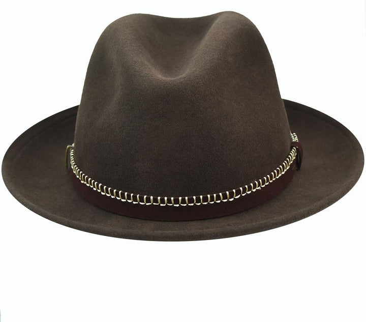 Bailey 1922 Acker Fedora Litefelt Hut Wollhut Wollfilzhut Regenhut Outdoorhut (L (58-59 cm) - braun)