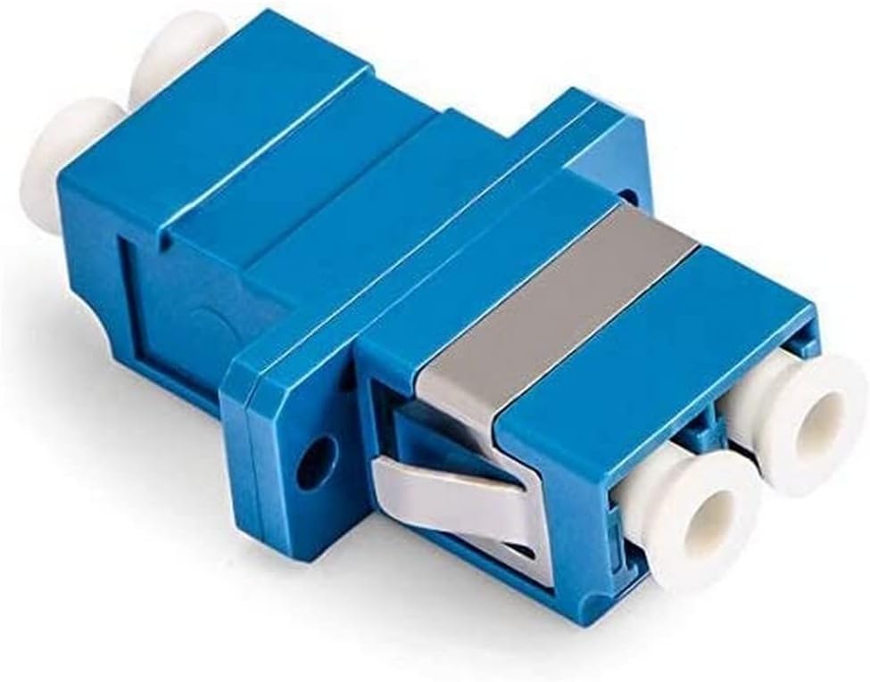 Elfcam - Glasfaser Adapter, LWL Kupplung LC/UPC auf LC/UPC Monomode Duplex,10 Stück, 10 Stück LC-LC