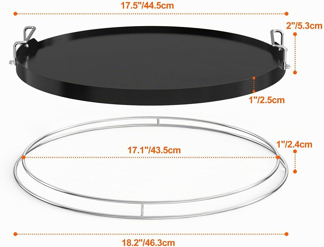 Keramikbeschichtete Grillplatte für Kamado Joe Classic, Large Big Green Egg und andere ähnliche Kera