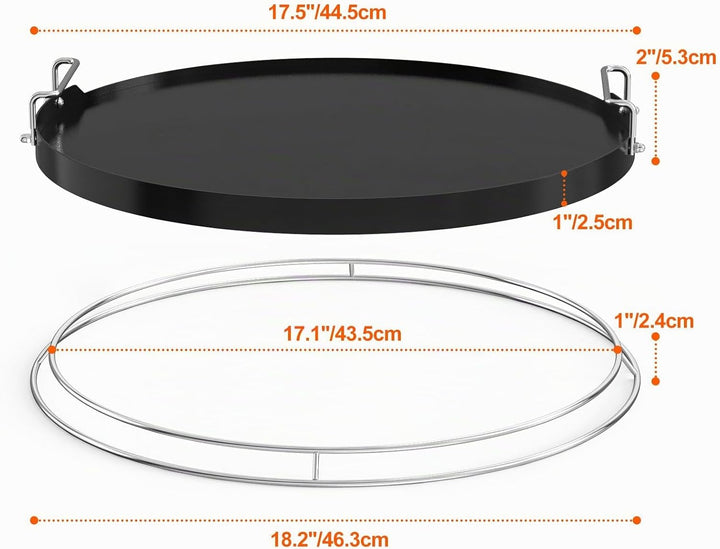 Keramikbeschichtete Grillplatte für Kamado Joe Classic, Large Big Green Egg und andere ähnliche Kera